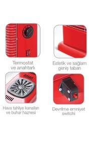 Resim Minisan Ms-2100 Quartz 2100 W Buharlı Midi Isıtıcı Koyu Gri 