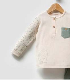 Resim By Bubbles Unisex Bebek Fil Desenli İkili Takım Yeşil 