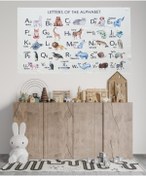 Resim Happy Kid Rooms Alfabe Duvar Örtüsü 
