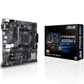 Resim Asus Prime A520M-E CSM AMD A520 Soket AM4 DDR4 4400MHz 1xM.2 mATX Anakart 
