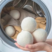Resim 6 adet XL Premium Doğal Yün Kurutucu Top, Anti-Karışıklık Çamaşır Topları, Çeşitli Boyutlarda Yeniden Kullanılabilir Çamaşır Topları, Temizlik Malzemeleri, Ev Aletleri Koleksiyonu, Kurutucu İçin Çamaşır Topları 