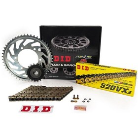 Resim Zincir Dişli Seti Ducatı Monster 600cc Zincir: Dıd-520vx3 Gold-102 Ön-arka Dişli : Jt 15t-46t 2000-2001 