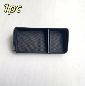 Resim Dashanshop Siyah 1 Adet Dayanıklı Plastik Araç Torpido Tepsisi Kaydırmaz Tabanlı Anahtar Bozukluk Cep Telefonu Makyaj Fırçası Organizörü 