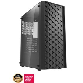 Resim Aıgo Dk351 Usb3.0 4 12cm Fan Temperli Cam Siyah E-atx Kasa Psu Yok 