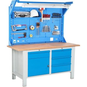 Resim Star Çelik Atölye Çalışma Tezgahı (1600 x 720 x 830-930/1844 mm) 