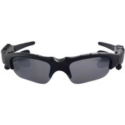 Resim Moveevo Polarize Güneş Gözlüğü + Bluetooth Kulaklık 2'li Set, Mikrofonlu, Dürtüye Dayanıklı, Taşınabilir Saklama Çantası, Siyah Siyah 