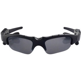 Resim Moveevo Polarize Güneş Gözlüğü + Bluetooth Kulaklık 2'li Set, Mikrofonlu, Dürtüye Dayanıklı, Taşınabilir Saklama Çantası, Siyah Siyah 