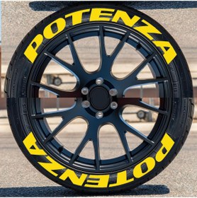 Resim bombtire 3d Lastik Yazısı POTENZA Beyaz Lastik Yazısı 2.5 Cm Orijinal Ürün 8 Adet 