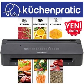 Resim Küchen Pratic VS8010 Ev Tipi Elektrikli Vakum Makinesi + 10 Adet Vakum Poşeti 