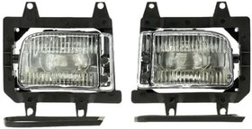 Resim kajilai E30 3-Series 1985-1993 için Sol ve Sağ Ön Sis Lambası Şeffaf Plastik Lens Kiti çifti 