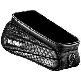 Resim Tenfowee Dayanıklı Sert Kasa Bisiklet Çantası: Su Geçirmez, Eva Malzeme, Geniş Depolama, Gece Reflektörlü, 6.5 İnç Ekran Uyumlu Siyah 