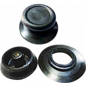 Resim Biodata Universal Tencere Tava Kapağı Kulbu Siyah Tencere Kapak Tutacağı Tava Sapı Kulp 