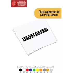 Resim Gayyış Edition Sticker Oto Motor Laptop Duvar Folyo Sticker 80 X 16 Cm 