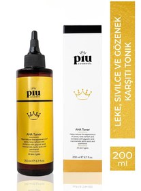 Resim Piu cosmetic leke sivilce gidermeye yardımcı cilt tonu eşitleyici tonik 