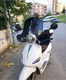 Resim Motocam Rks Neon 125 Ön Cam 2023-2026 Model 45cm Siyah Renkli 4mm Elcikli Aparatsız 