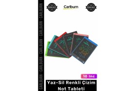 Resim Carlburn #tablet 10 Inç LCD Ekran Göz Koruma Yaratıcılık Geliştirme Çocuklar Için Eğitici Renkli Çizim Tablet 