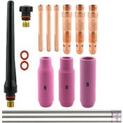 Resim Xiyyadms Tıg Kaynak Makinaları İçin Wp17 18 26 Serisi Tüketim Malzemeleri Seti - Wt20 Tungsten Tutucu Ve 26 Parça Tam Züccaciye 