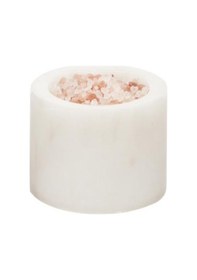 Resim Nero Mermer Baharatlık 6x10 Cm Mermer Tuzluk Biberlik Dekoratif Baharatlık Beyaz 