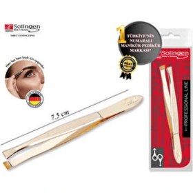 Resim Solingen Cımbız 7336 Altın Renkli Hassas Tüy Alma Aracı 1 Adet Yüksek Kalite 