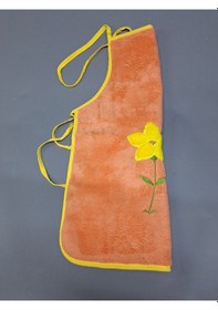 Resim Peluş Mutfak Önlüğü / Su Geçirmez Pembe / Yeşil Turuncu Sarı 