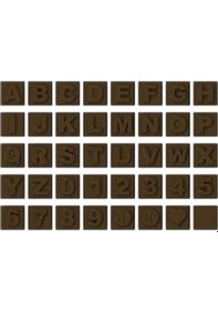 Resim Harf Ve Rakam Şekilli Çikolata Kalıbı - No:221 