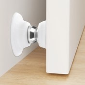 Resim 1 adet Manyetik Kapı Emme Durdurucu - Güçlü Silikon Anti-Çarpışma Kapı Durdurucu, Sessiz Metal ve Silikon Tasarım Ev, Ofis, Otel Kullanımı için, Kapı Durdurucu Kapı, Ofis Güvenliği, Modern Kapı Aksesuarı, Dayanıklı Kapı Durdurucu 
