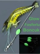 Resim Eagenset Fosforlu Glow İğneli Silikon Karides Yapay Yem Sarı 