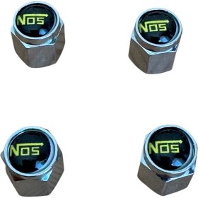 Resim Universal Nos Logolu Metal Siyah Sarı Renk 4 Adet Sibop Kapak 