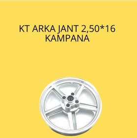 Resim Kt Arka Jant 2.50x16 Kampana Sistem Uyumlu Alüminyum Jant 