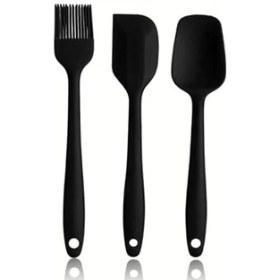 Resim Karokstore Yanmaz Yapışmaz Silikon 6'lı Pasta, Yumurta Fırçası, Kaşık Bıçak, Spatula Mutfak Seti 