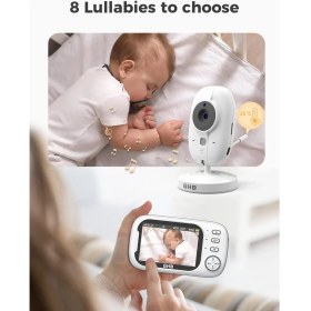 Resim Bebek Monitörü Kamera, 3.5 Inç Video, Vox Modu, Gece Görüşlü, Interkom ve Ninniler 
