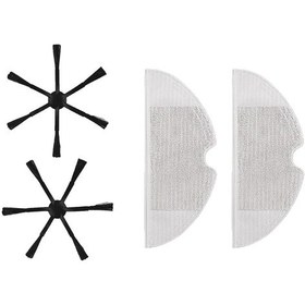 Resim Xiaomi Vacuum Mop 2c Xmstjqr2c / Stytj03zhm Siyah 2 Yan Fırça 2 Mop Bezi 