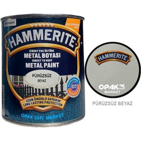 Resim Marshall Hammerite Düz Beyaz 2,5lt 3,5 Kg 