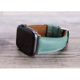 Resim Bouletta iOS Uyumlu Watch Hakiki Deri Kordon 42-44-45Mm Yeşil 