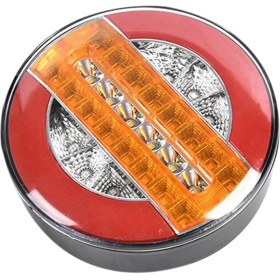Resim 4 Inç Römork Dinamik Kuyruk Lambası 24V LED Kamyon Fren Lambası Otomobiller, Tekneler, Otobüsler, Karavanlar Için LED Yuvarlak Su Hamburger (Yurt Dışından) 
