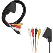 Resim Powermaster Scart 4 Rca 1.2 Metre 8mm Kablo Powermaster 