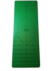 Resim Yogatime Rubber Laser Line 3 MM Yeşil Yoga Matı 