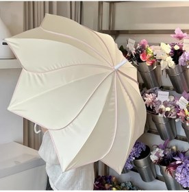 Resim Elmpaly Otomatik Açılan Kapanlı Uv Koruma Açık Mor Bohem Şemsiye 