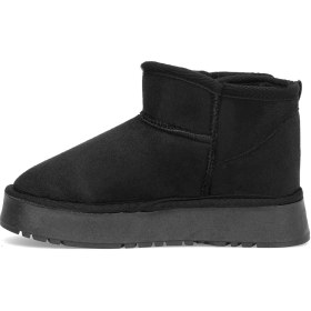 Resim Elit Asnlg2112 Erkek Çocuk Ugg Düz Bot Siyah Siyah 