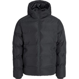Resim Erkek Jack & Jones Jjesoho Kapüşonlu Puffer Mont Siyah, Yüksek Kalite, Fermuarlı, Uzun Kollu, Kışlık Şişme Mont Siyah 