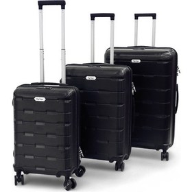 Resim Biggdesign Moods Up 3'lü Valiz Seti, Tsa Kilitli, Abs Gövde, Siyah 