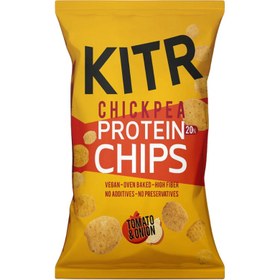 Resim KITR Domates ve Soğan Çeşnili Yüksek Proteinli Nohut Cipsi 50g 
