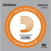 Resim D'Addario BW023 Bronze Wound Akustik Gitar Tek Teli 