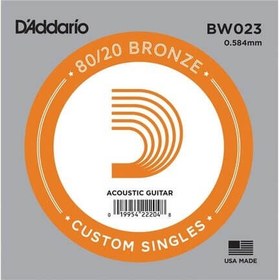 Resim D'Addario BW023 Bronze Wound Akustik Gitar Tek Teli 
