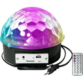 Resim Pi İthalat Kumandalı Kristal LED Rgb Disko Topu 