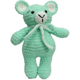 Resim E38 El İşçiliği Peluş Ayı 23 Cm - 6252 Karışık Çok Renkli 