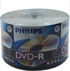 Resim PHİLİPS 50'LİK 16X 4.7 DVD-R BOŞ DVD TEKLİ ADET 