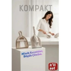 Resim Belle Fusion Bfs Profesyonel 2'li Fırça Faraş Seti El Süpürgesi & Mini Kürek Toz Toplama Seti 