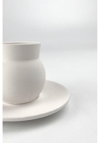 Resim Tombul Fincan Seramik Bisküvi 2'li Ham Ürün 