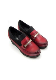 Resim Erkan Saçmacı Catherine Kırmızı Hakiki Deri Dolgu Topuklu Streç Günlük Ayakkabı Kırmızı 